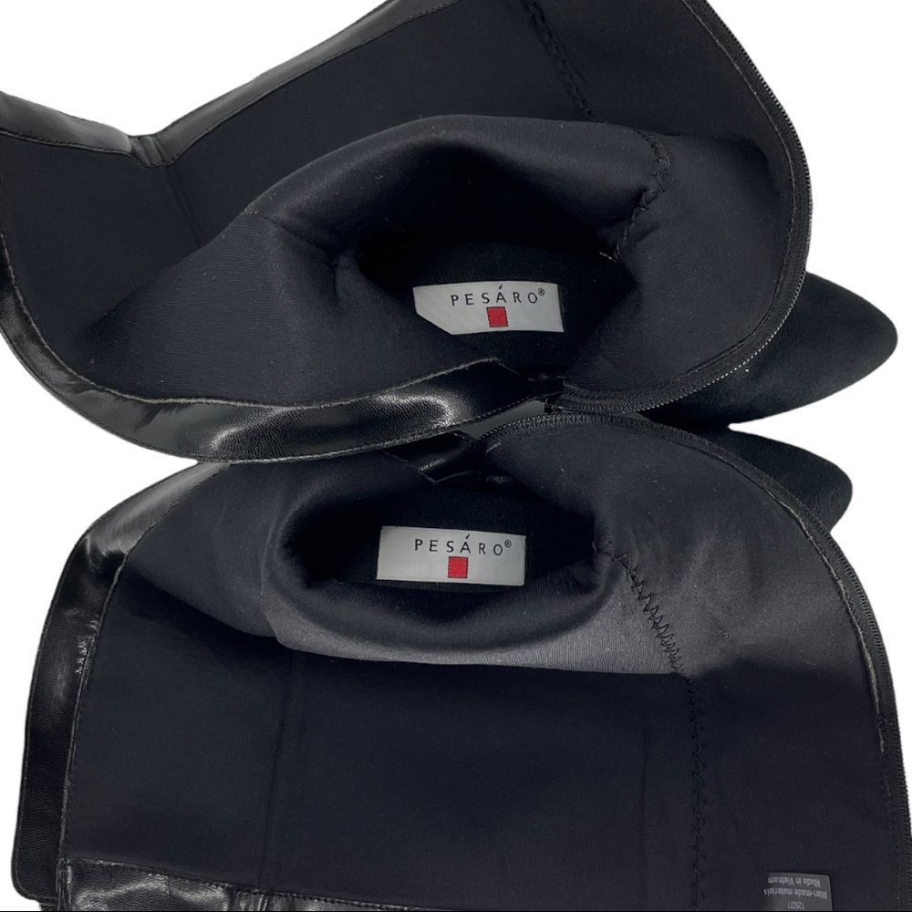 Pesaro Black Tall Heeled Boots - Picture 9 of 9